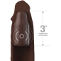 Preview: Pipedreams Hülse 22,86cm + 7,62cm Stecker Remote Braun | Fantasy X Tensions