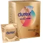 Preview: Durex Real Feel Kondomverpackung, goldene Box mit 24 Kondomen, Latex-frei, Regular Fit.