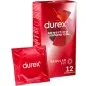Preview: Red Durex packaging containing 12 condoms, with "Sensitivo Contacto Total" and "Regular Fit" printed on the front.