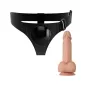 Preview: Universal Harness Mit Dildo Jerry 21,8cm Natur – Pretty Love
