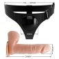 Preview: Harness Briefs Universal Harness Mit Dildo Tom 20cm Natur | Pretty Love