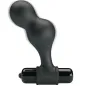 Preview: Vibrierender Analplug Aus Silikon Schwarz – Mr Play