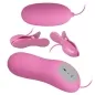Preview: Nipple clamps with vibration and electric shock, pink | Pretty Love