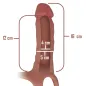 Preview: Hoher Strap On-Silikonverlängerer 16 X 3,5cm – Intense