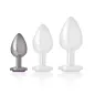 Preview: Anal Plug Made Of Aluminum With Purple Glass S – Intense
