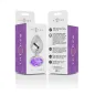 Preview: Anal Plug Made Of Aluminum With Purple Glass S – Intense