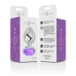 Preview: Analplug Aus Aluminium Mit Violettem Glas M – Intense