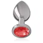 Preview: Aluminum Anal Plug With Red Glass L – Intense