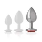 Preview: Aluminum Anal Plug With Red Glass L – Intense