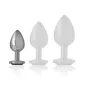 Preview: Analplug Aus Aluminium Mit Schwarzem Glas S – Intense