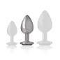 Preview: Analplug Aus Aluminium Mit Schwarzem Glas M – Intense