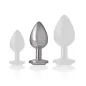 Preview: Aluminum Anal Plug with Silver Glass M – Intense