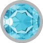Preview: Aluminum Anal Plug with Blue Glass S – Intense