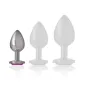 Preview: Analplug Aus Aluminium Mit Rosa Glas S – Intense