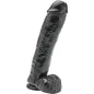 Preview: Dildo Mit Hoden 28cm Schwarzen – Get Real