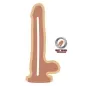 Preview: Dual Density Dildo 18cm Mit Hoden Hautfarben – Get Real
