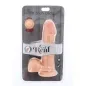 Preview: Dual Density Dildo 18cm Mit Hoden Hautfarben – Get Real