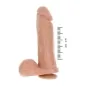 Preview: Extremer Xl Dildo 25,5cm Hautfarben – Get Real