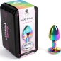 Preview: Metall Buttplug Regenbogen 7cm | Secretplay