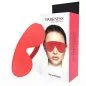 Preview: Red eye mask next to packaging with a picture of a person wearing the mask. Text: "Darkness - Welcome to the Pleasure".
