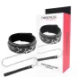 Preview: Black, furry collar with leash and packaging labeled "Darkness".