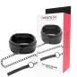 Preview: Black collar with chain and packaging labeled "Darkness: Full Black Collar with Leash".