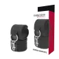 Preview: Black neoprene handcuffs with metal rings, packaging with "Darkness" inscription.