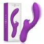 Preview: Lila Vibrator mit Verpackung, gebogenes Design, Markenname "intense" auf der Box.