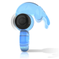 Preview: Fry Blauer Vibrationsring | Intense