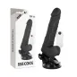 Preview: Realistischer Vibrator Mit Hoden Schwarz 19,5cm | Basecock