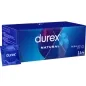 Preview: Blaue Durex-Verpackung mit 144 Kondomen, daneben ein einzelnes Kondom in blauer Folie.