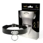 Preview: Black collar with ring, packaged in a box with a picture of a person wearing the collar.