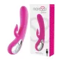 Preview: Pink vibrator with packaging, USB connection, made of premium silicone.