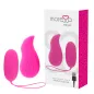 Preview: Pinkes, fernsteuerbares Silikon-Vibrator-Set mit Verpackung, USB-Kabel und Herzdesign.