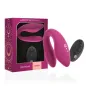 Preview: Lila Partnervibrator mit Fernbedienung und Verpackung, Produktname "Kama" von Ritual.