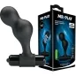 Preview: Vibrierender Analplug Aus Silikon Schwarz – Mr Play