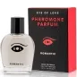 Preview: Parfümflasche und Verpackung von "Eye of Love" Pheromone Parfum, "Romantic", 50 ml Eau de Parfum.