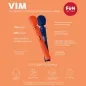 Preview: Vim Silikon Rumble Wand Mitternachtsblau – Fun Factory