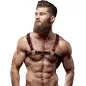Preview: Brustgeschirr Aus Eco Leder Schwarz / Rot – Fetish Submissive