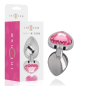 Preview: Analplug Aluminium Rosa Herz Grösse M | Intense
