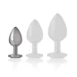 Preview: Weiss Heart Aluminium Metall Anal Plug S – Intense