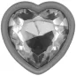Preview: Weiss Heart Aluminium Metall Anal Plug S – Intense