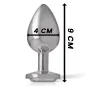 Preview: Weiss Heart Aluminium Anal Plug L – Intense