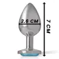 Preview: Anal Plug Metal Aluminum Heart N Blue S – Intense
