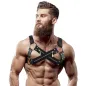Preview: Verstellbarer Neopren Cross Over Brustgurt Mit Zipper – Fetish Submissive