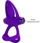 Preview: Vibratorring 10 Vibrationen Lila Silikon | Pretty Love
