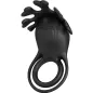 Preview: Black silicone ring with heart motif and wave-shaped details, CE and UKCA markings visible.