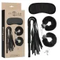 Preview: Packaging containing eye mask, whip, handcuffs and keys, labeled "Intense Fetish Erotic Playset 1".