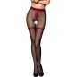 Preview: Tiopen 019 Strumpf Schwarz / Rot 1/2 (20 Den) | Passion