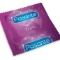 Preview: Lila Kondomverpackung der Marke Pasante mit der Aufschrift "Trim".